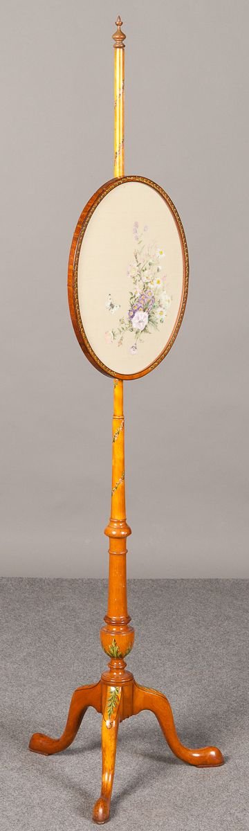 Satinwood Pole Screen