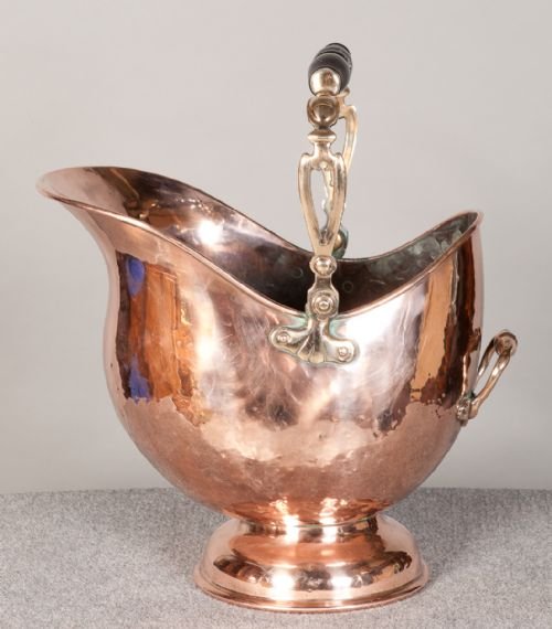 Victorian Copper Coal Scuttle