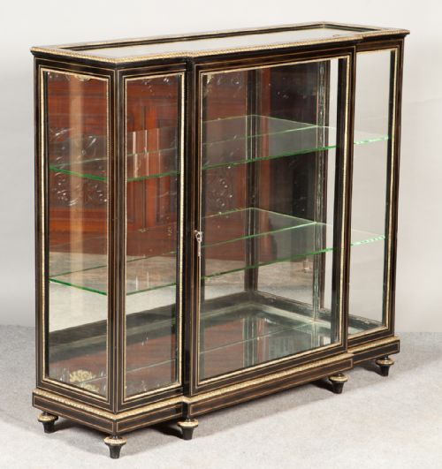 French Ebonised Vitrine