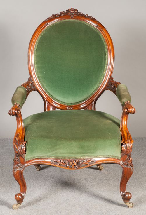 Victorian Cameo Back Armchair