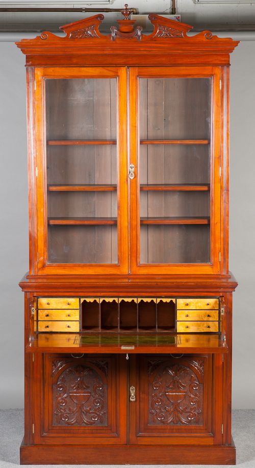 Victorian Secretaire Bookcase