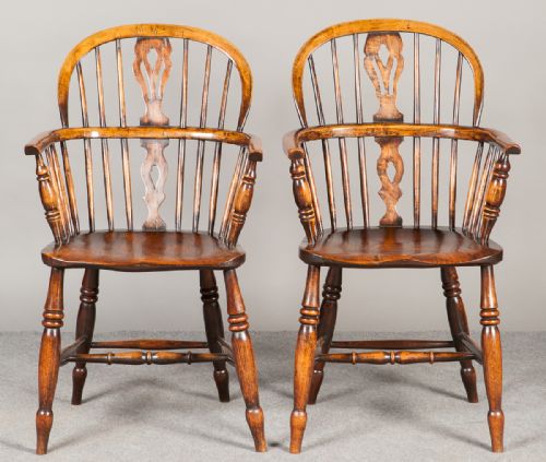 Pair of Windsor Armchairs