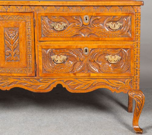 fig 1. 19th.C. Carved Oak Dresser