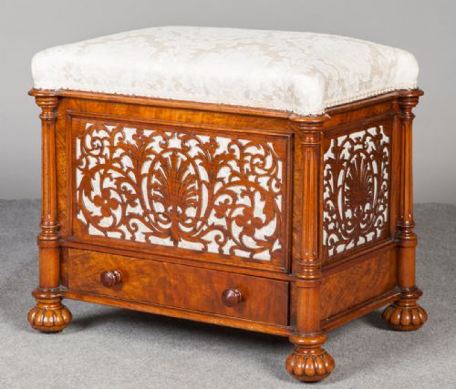 Victorian Canterbury Stool