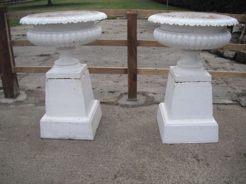 Very Large Pair of Garden Urns