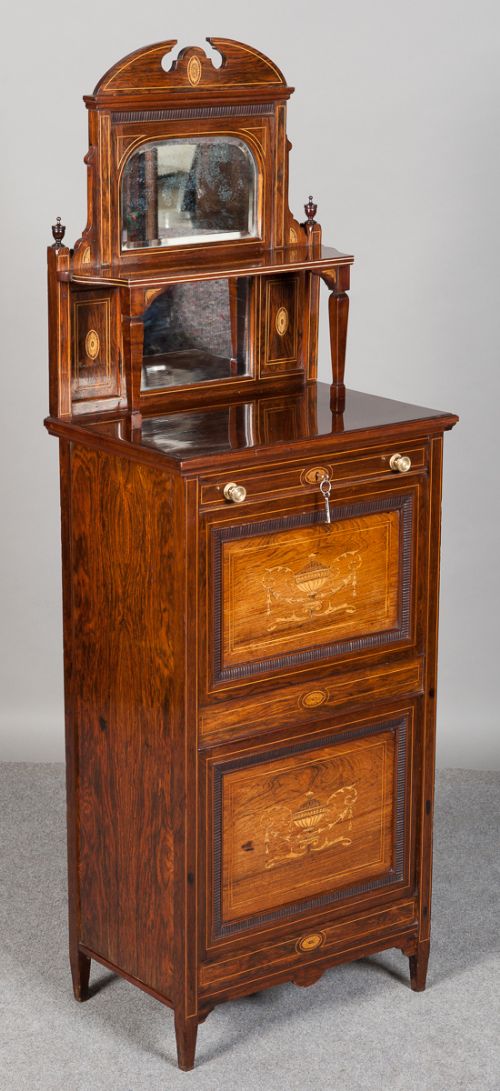 Inlaid Rosewood Cabinet