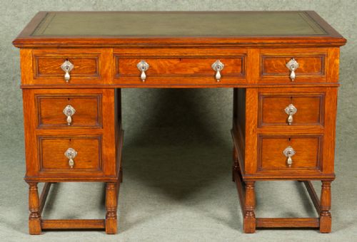 fig 1. Jacobean Style Oak Desk