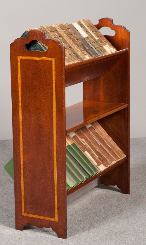 Edwardian Inlaid Book Trough
