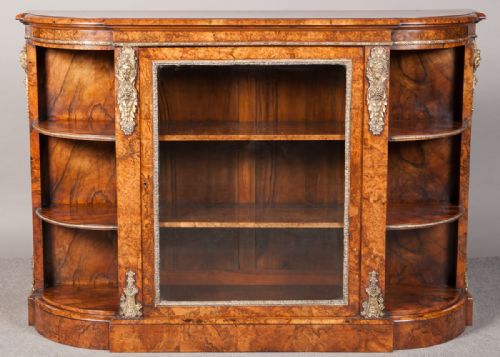 Fine Quality Burr Walnut Side Cabinet