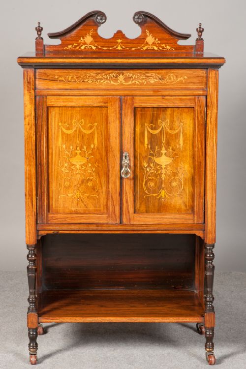 Sheraton Revival Inlaid Cabinet by "William Whiteley"