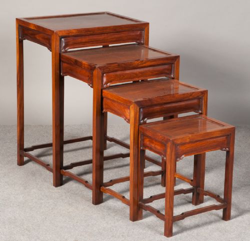 Nest of 4 Oriental Tables