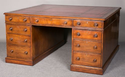Large Antique Partners Size Desk