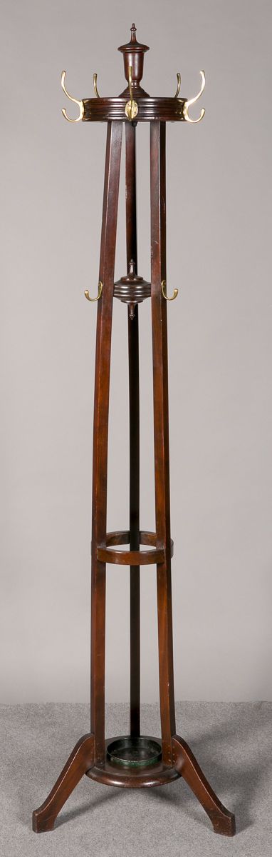 Circular Mahogany Hall/hat/coat Stand