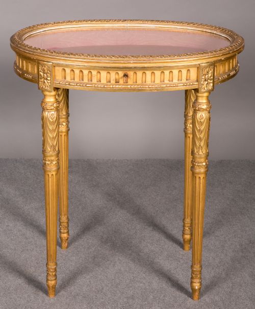 French Gilded Bijouterie Cabinet