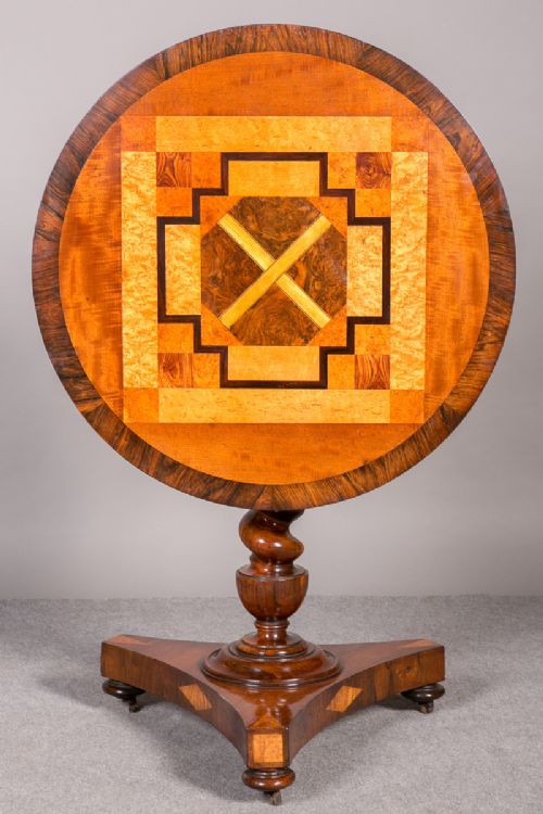 Rosewood and Inlaid Occasional Table