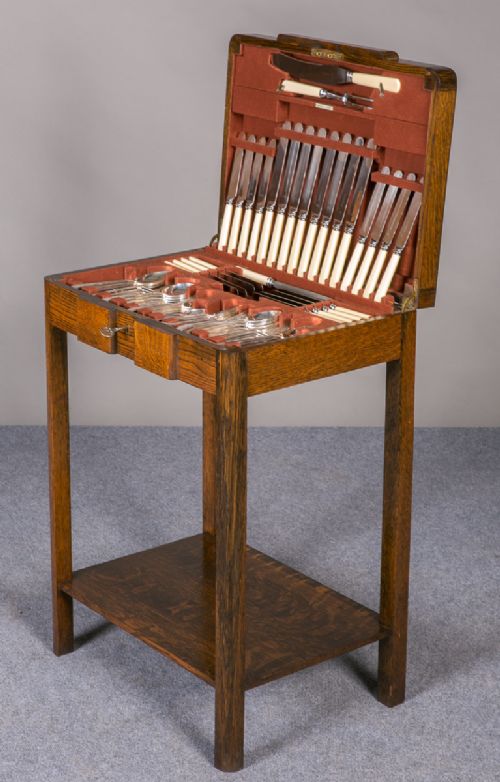 fig 1. Art Deco Style 99 Piece Canteen of Cutlery