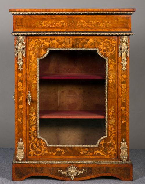 Fine Marquetry Pier Cabinet