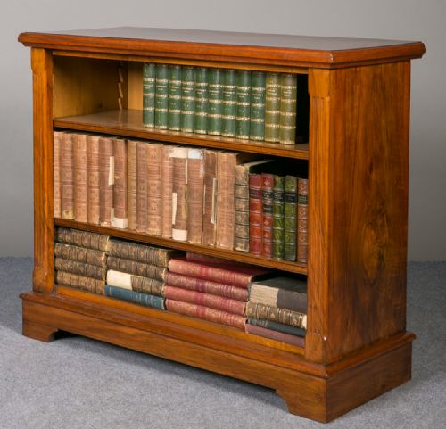 Walnut Dwarf Open Bookcase