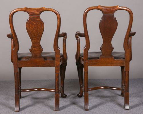 fig 1. Pair of Oak Elbow Chairs