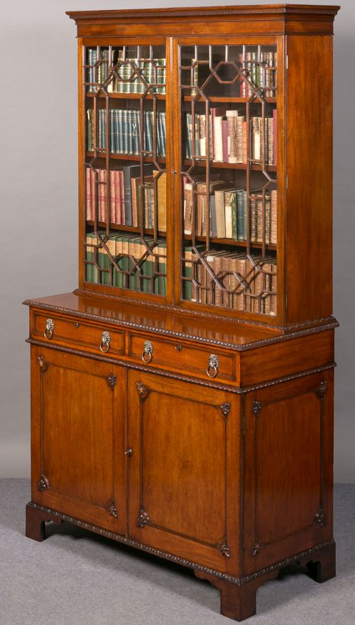 Large Mahogany Bookcase.