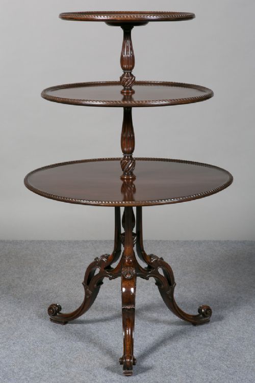 Mahogany Circular Whatnot
