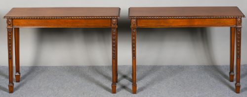 Pair Georgian Revival Console Tables