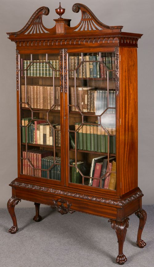 fig 1. Fine Chippendale Revival Bookcase