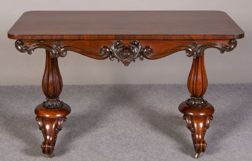 Victorian Rosewood Sofa/centre/library/side Table