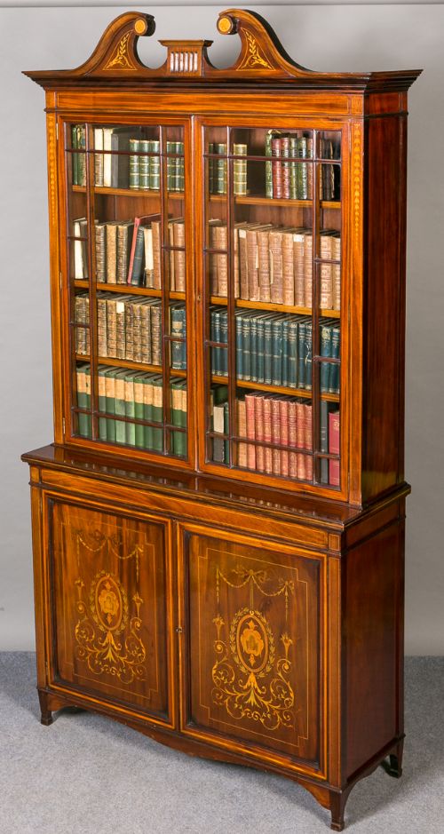 Edwardian Sheraton Revival Bookcase