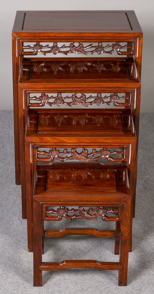 Chinese Hardwood Nest of Tables