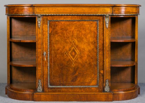 Victorian Walnut Side Cabinet/credenza