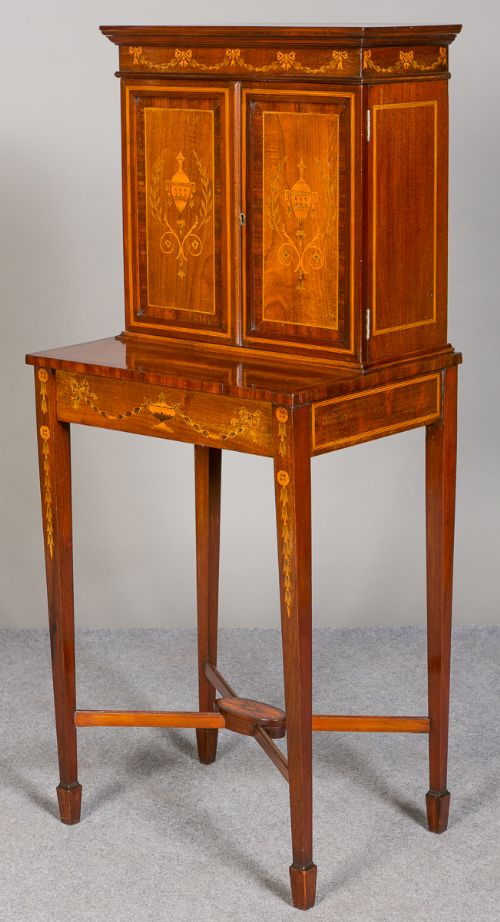 Small Inlaid Side Cabinet