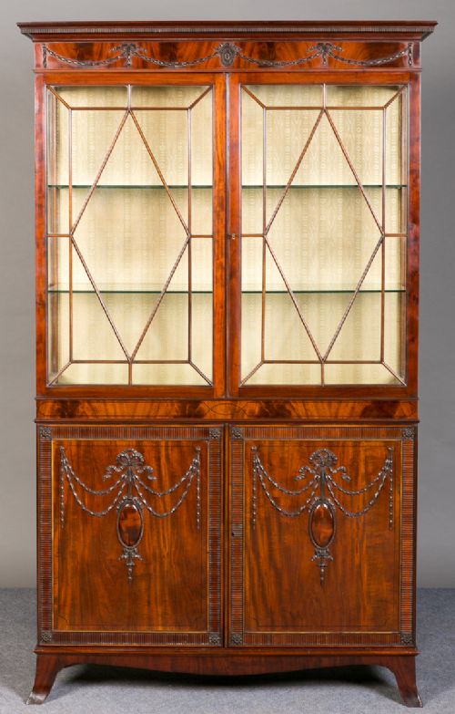 Fine Adam's Style Display Cabinet