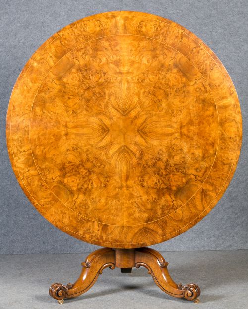 Superb Burr Walnut Dining/centre Table