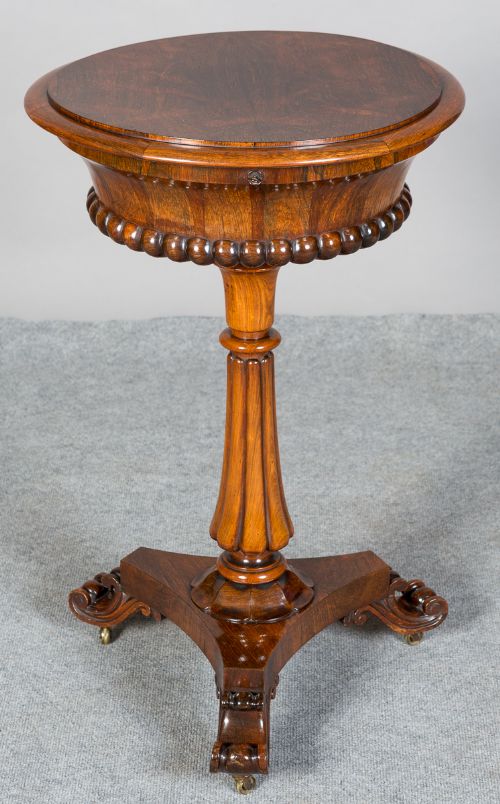 Antique Rosewood Work Table