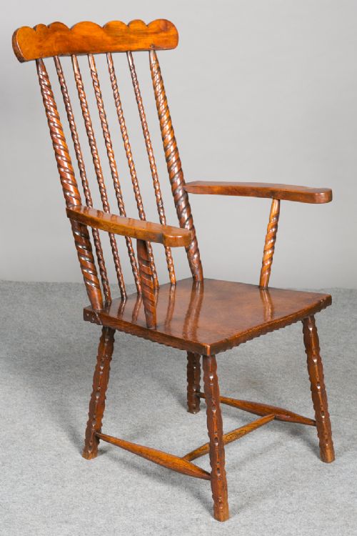 Folk Art Country Armchair
