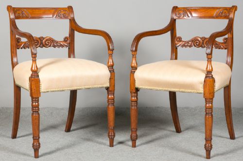 Pair of Regency Elbow Chairs