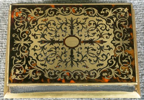 Victorian Boulle Note Pad Holder