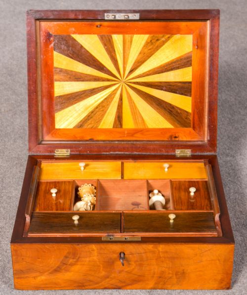 fig 1. Jamaican Work Box Attributed to Ralph Turnbull