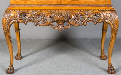 fig 1. Good Quality Queen Ann Style Cocktail Cabinet