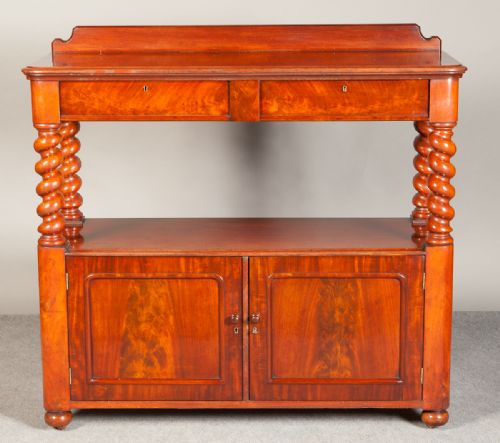 fig 1. Victorian Mahogany Dumb Waiter