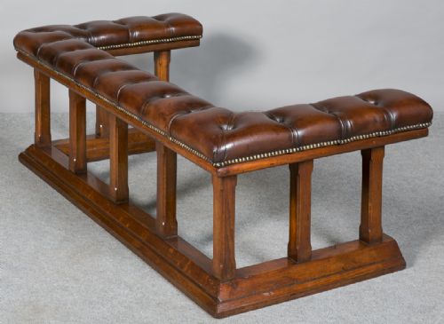 Unusual 19th.century Oak Club Fender