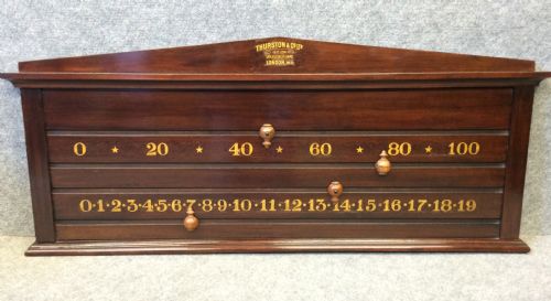 Edwardian Snooker or Billiard Scoreboard.