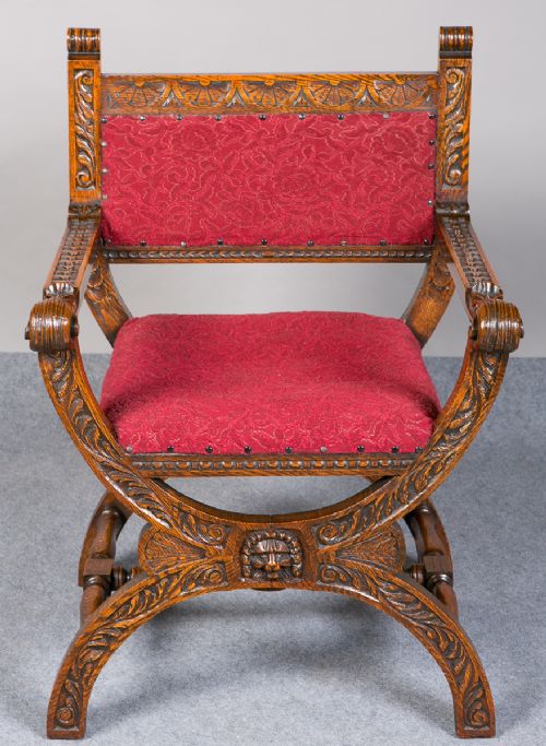 Victorian Carved Oak Chair
