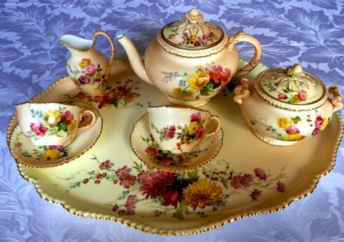 Royal Worcester Caberet Tea Set