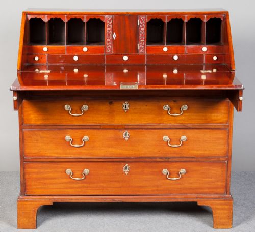 fig 1. Georgian Bureau With Secret Drawers