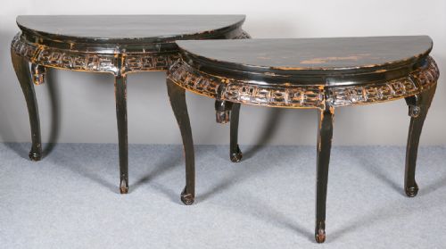 Pair of Chinese Console Tables