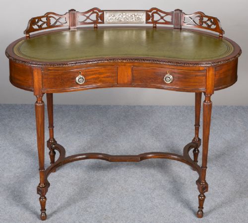 Ladies Kidney Shaped Writing Table.