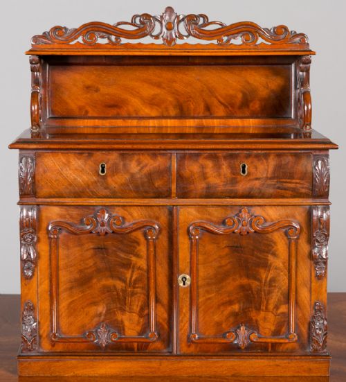Miniature Victorian Mahogany Chiffonier.