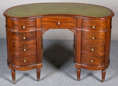 Edwardian Kidney Shaped Desk